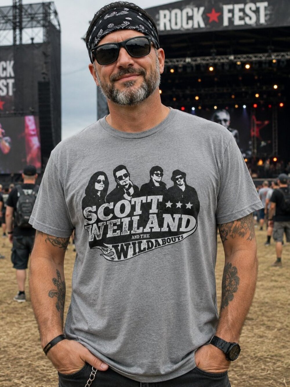Mens Scott Weiland  BAND   (XL)